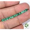 SBI Gems 3.75 MM A 4 Smeraldo Naturale Taglio Rotondo Lotto 12 Pezzi 2.29 Cts Loose Gemme