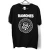 T-shirt RAMONES Punk Rock Band Black Music Maglia Cotone 100% Uomo Nero T shirt