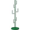 YBNKKUXKN Appendiabiti da terra Cactus, appendiabiti da terra con base rotonda stabile, 6 ganci, for soggiorno, camera da letto, ufficio(Groen)