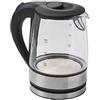 BRANDANI Techno Collection Bollitore Elettrico, Acciaio Inox/Vetro, Metallizzato, Taglia Unica, 1,2 Litri