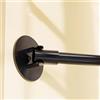 GOUZIBHD Asta per Tende,Asta per Tenda Antiscivolo,Asta di Estensione Rotonda per Parete Angolata, Supporto per Flangia Girevole 180° per Appendere Vestiti per Guardaroba Bagno(Size:90-160cm,Color:b)