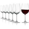 Stölzle Lausitz Calici da Vino Rosso Weinland Set 6, 450 ml - Eleganti Bicchieri Ideali per Bordeaux - Calice in Cristallo per la Massima Aromaticità - Lavabili in Lavastoviglie