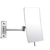 MTXJ Specchio Ingranditore da Parete X3 e Specchio Piatto, Girevole 360 °, Allungabile e Finitura Cromata per Bagno, Spa, Hotel Specchietto da Trucco