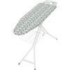 Colombo Asse da Stiro Pratica 120x40cm con Poggiaferro Rinforzato e Griglia Portabiancheria | Asse da Stiro Pieghevole Altezza Regolabile Fino a 95cm e Copriasse in Cotone Biologico | Made in Italy
