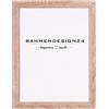 Rahmendesign24 Cornice portafoto Milano 21 x 29,7 (DIN A4) Sonoma rovere antiriflesso, cornice intercambiabile, cornice per poster, cornice puzzle