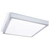 KOLORENO LED Potente Illuminazione Classic 24W - Pannello LED Da Incasso Quadrato - Pannello LED a Montaggio Superficiale - Bianco Neutro (4500K) - Argento - 280x280x27mm