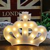 Uonlytech Lampada LED a Forma di Corona Bianca in Plastica Pp Luce LED Luminosa e Calda per Decorazione Casa e Cameretta Ragazzo Ragazza