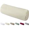 beties BasicSoft Fodera per cuscino per la nuca ca. 15 x 40 cm 100% cotone jersey per cuscino cervicale Fodera per cuscino per il collo - saatpearl-beige