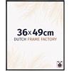 Dutch Frame Factory - Cornice 36x49 cm - Nero Opaco - Cornice per foto in Plastica con vetro plastico Antiriflesso - Cornice portafoto 36x49 cm - Easy