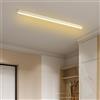 TZSMUM Moderna LED Lungo Lampada da Soffitto con Telecomando Plafoniera 2700K-6500K Dimmerabile Plafoniere Alluminio Acrilico Lineare Design per Cucina Camera da Letto (Bianco,200cm)