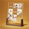 LUCKOR Cornice Festa del Papà Personalizzato. Lampada Personalizzata con Foto, Festa Del Papa Idee, Regalo Compleanno, Natale, Regali Festa del Papà Personalizzati, Portafoto Festa del Papà Originali