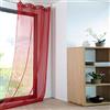 Caritex Tenda arredo Velata Monna 140x280 cm con Borchie R710 Rosso