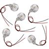 TYCIONG 5 pezzi LED in terra ondulata DC 12 V 1 W Mini embedded Spotlight LED Deck lampada armadio soffitto scale paesaggio