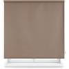 INTERBLIND Tenda a rullo opaca liscia di alta qualità, dimensioni 120 x 230 cm di larghezza per altezza, tessuto opaco, misura 117 x 225 cm, colore tortora