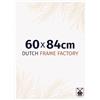 Dutch Frame Factory - Cornice 60x84 cm - Bianco Lucente - Cornice per foto in Plastica con vetro plastico Antiriflesso - Cornice portafoto 60x84 cm - Easy