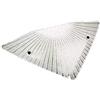 Gicos Lampada plafoniera applique in vetro decorata bianca 1 luce 30 * 30 cm da parete soffitto ORM-581427