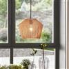 lux.pro Lampada a Sospensione con Paralume a Corda di Forma Circolare Ø33 cm Lampadario Moderno Lampada da Soffitto Cavo fino a 140 cm