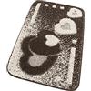 emmevi Tappeto Bagno Morbido Antiscivolo Assorbente Moderno Scendiletto Doccia MOD.ITACA 50X110_Marrone