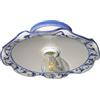 VANNI LAMPADARI- Plafoniera Soffitto Edera, Lampadario Soggiorno in Ceramica, Plafoniera Bagno Decorata a Mano, Lampadario Camera da Letto Artigianale, Plafoniera Parete, 30 cm