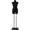 Generic LUSORIA Manichino sartoriale femminile con cosce, nero (L/XL)
