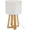ATMOSPHERA CREATEUR D'INTERIEUR Lampada da terra in legno di molu bianco