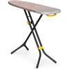 Joseph Joseph Glide Asse da Stiro 130 x 38 cm Regolabile, Poggiaferro a Vapore Integrato, Copri Asse in Cotone, Multicolore