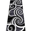 Siunwdiy Tappeto cucina nero passatoia cucina antiscivolo lavabile tappeto ingresso interno moderno tappeto cucina 3 metri tappeti per cucina lunghi (80x300cm, bianco)