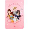 Clondo Coperta Plaid Per Bambina Per Principesse Disney, Morbido Pile, Idea Regalo, Gadget, Super Soffice