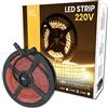LED ATOMANT Rotolo 5m Striscia LED 220V 12W/m Bianco Neutro IP65 | 4500K, Tagliabile ogni 10cm