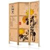 murando - Paravento da Interno 135x172 cm XXL Fiori 3 Pannelli Divisori Stampa Unilaterale su Tela in TNT Separe Divisorio per Ambienti Ufficio Paraventi Decorazioni Legno Elegante p-B-0004-z-b