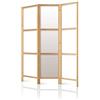 decomonkey Paravento Decorativo Pieghevole 135x172 cm - Legno Solido, divisorio per ambienti, paraventi decorativi, separè per interni per salotto e camera da letto, stile zen - 3 pannelli