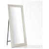 ARHome Specchiera da Terra con Staffa Classic, 180 x 78, Avorio, Specchio figura intera, Made in Italy