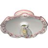 VANNI LAMPADARI- Plafoniera Soffitto Edera, Lampadario Soggiorno in Ceramica, Plafoniera Bagno Decorata a Mano, Lampadario Camera da Letto Artigianale, Plafoniera Parete, 30 cm