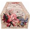 GIURI TESSUTI - RUNNER Centrotavola in tessuto Gobelin Jacquard, Realizzato a mano in Italia (RUNNER - SAPHIRA)