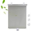 KGUDYS Tende oscuranti con ventose,anti-UV tenda avvolgibile di 30-75 cm di larghezza,frangisole automatici a scomparsa,senza forare,tende temporanee portatili per porte e finestre,Grey-60x125cm/24x49in