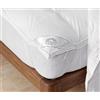 Tata Home Topper DAUNEX® Copri Materasso in Piumette e Piumino d'Oca Bianco Traspirante Anallergico Made in Italy per Letto Matrimoniale Misura 160x190 Spessore 5 cm Mod. Corvara