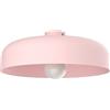 L+ Plafoniera LED da Soffitto in Metallo - Diametro 40cm - Attacco E27 Lampadina Esclusa - Made in Italy - Design Moderno per Cucina e Soggiorno (Rosa)