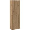 vidaXL Credenza Rovere Artigianale 60x32x190 cm in Truciolato, credenza, Mobile Contenitore, Madia, Mobile, Mobile Laterale, Mobile Alto