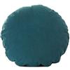 SWJ-swjssb Copri Cuscini 45x45 Divano Rotondo Federe Copricuscino 50x50 con Cerniera,Federe Tondo Moderne per Camera da Letto Divano Decorativo Ciniglia Elegante Lavabile(Blue-Green,50 cm (1pc))