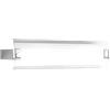 Top Light APPLIQUE GRANDE MODERNA TOP LIGHT MODELLO 1073/AG VETRO ORIENTABILE SATINATO AL CENTRO BORDI TRASPARENTI