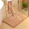 ele ELEOPTION Soft Shag Tappetino da Bagno Tappeto Cucina Porta Porta Piedini Tappetino Striscia Antiscivolo Zerbino Assorbente Tappetini da bagno Doccia Shaggy Carpet - 50 x 80 cm, Cachi