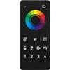 A2ZWORLD Telecomando RF 2.4G RGB, Portata 30 m, Dimming 0-100%, 4 Zone, per Centralina Led Controller RGB 3CH, Staffa Porta Telecomando Incluso, Alimentazione Con Batterie AAA(Escluso)