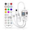 Waiecnksa WiFi Smart RGB Music Controller per Luce + a Infrarossi 24 Wireless per Strisce di Colore
