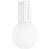 SOLLUX lighting Lampada da Soffitto - Lampadario in Alluminio e Vetro -1 Paralume - Lampadina LED - Bianco Halo