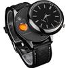 GOOBIX Accendino Elettrico 2 in 1, Orologio da Polso Accendino USB con accensione a Filo di tungsteno, accendisigari Ricaricabile Senza Fiamma for Candela for sigari (Color : Black)