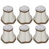 Alvinlite Paralumi per lampadari Moderni Set di 6 paralumi, Piccola Clip per Paralume per Applique su paralumi a Campana per Sostituzione Lampada a Sospensione per lampadari da Terra