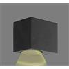 Partenopea® Applique lampada cubo da parete a muro gu10 max 10w led per interno esterno IP65 moderno faretto monoemissione (Cubo Nero, Luce Naturale 4000K)