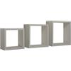 MODULARREDO Sanitec Incubo Mensole da Parete, Legno, Marrone Talpa, 15.5x35x35 cm