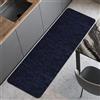 Comart - Tappeto Cucina Nancy - Antiscivolo - Lavabile in Lavatrice - Moderna Passatoia in Ciniglia - Runner per Corridoio e Cucina - Morbido e Resistente - Made in Italy - Blu - 50x170 cm