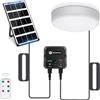 Aigostar Aigostor Plafoniera LED Solare 35W con Sensore di Movimento e Scatola di Accumulo di Energia, Telecomando, IP65 Impermeabile, Regolabile 6500K, Cavo 8M, Esterno e Interni